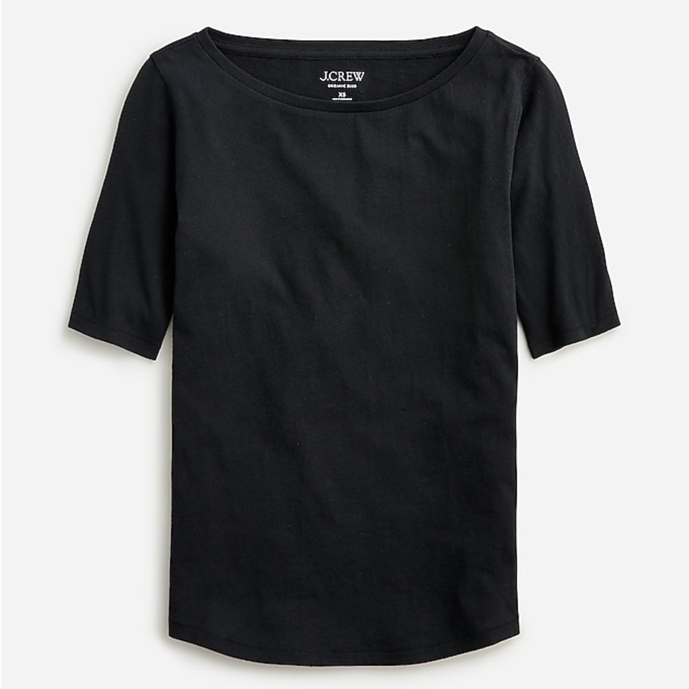J Crew Organic slub cotton elbow-sleeve T-shirt Item BP043